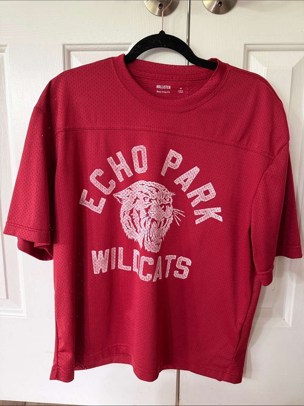 Hollister Red Echo Park Wildcats Jersey Tee